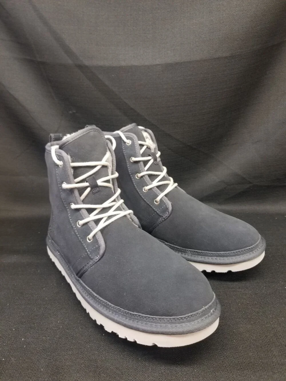 UGG Men's HARKLEY Pull-on 1016472M True Navy suede Boots Size 13 NEW NO BOX!